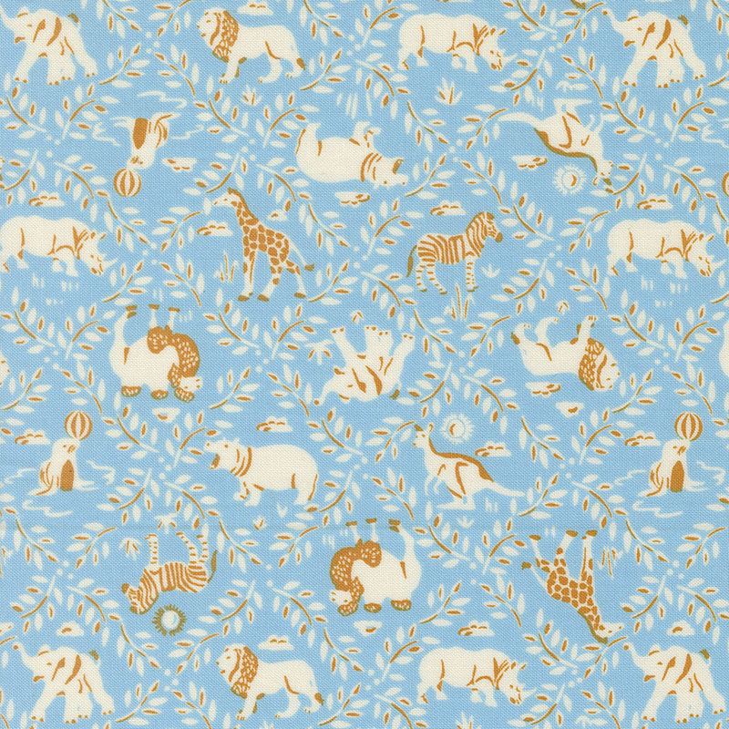 Animal Park Fun By Stacy Iest Hsu For Moda - Sky