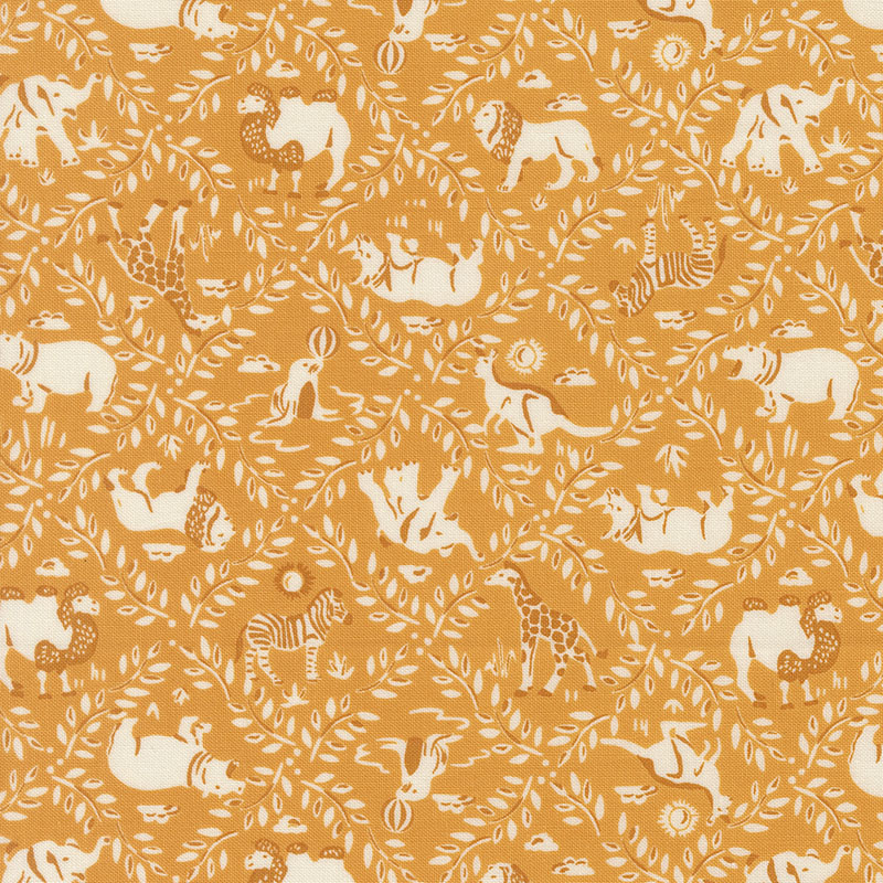 Animal Park Fun By Stacy Iest Hsu For Moda - Canary