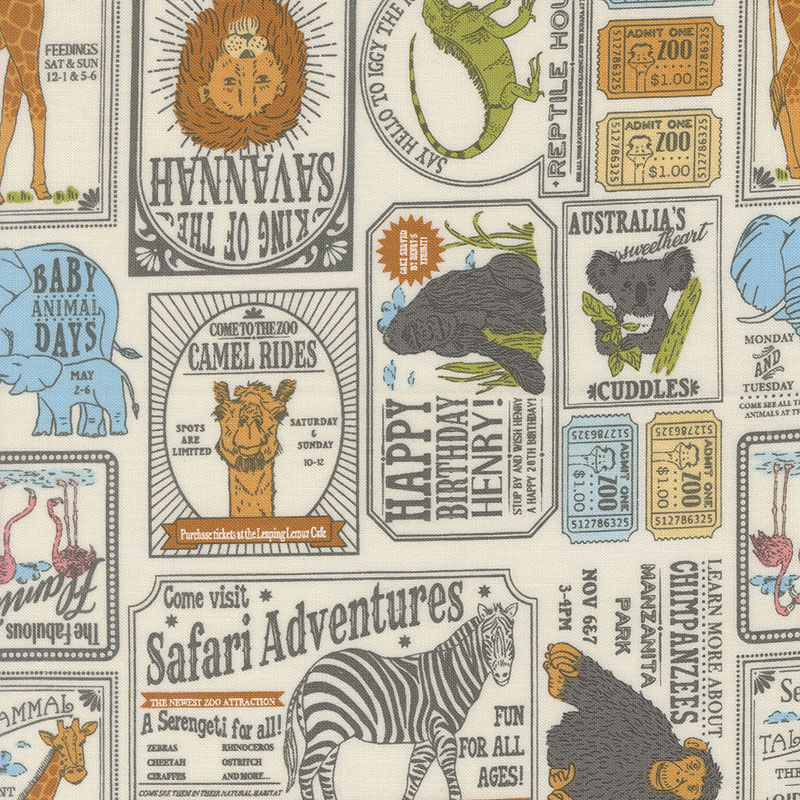 Animal Park Fun By Stacy Iest Hsu For Moda - Dove