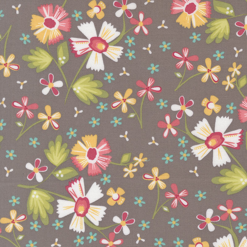 In The Garden By Corey Yoder For Moda - Slate