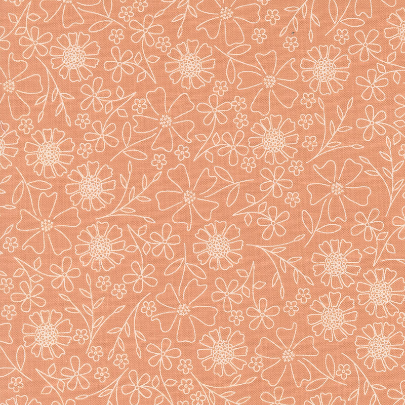 In The Garden By Corey Yoder For Moda - Coral