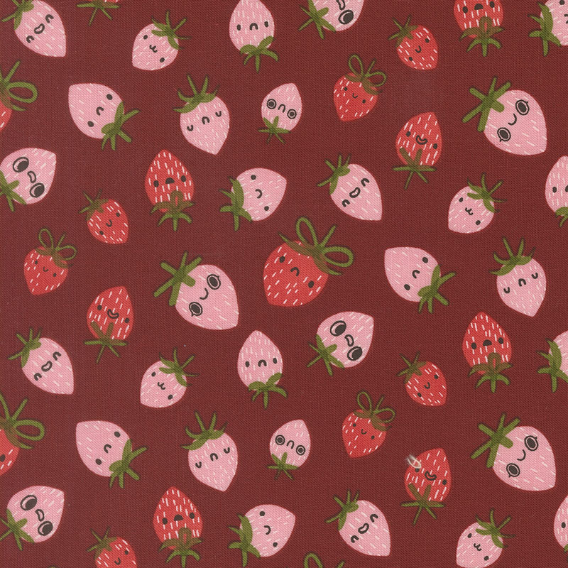 Funny Valentine By Lizzy House For Moda - Rose