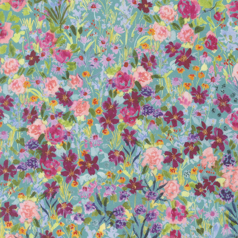 Soulstice By Create Joy Project For Moda - Turquoise