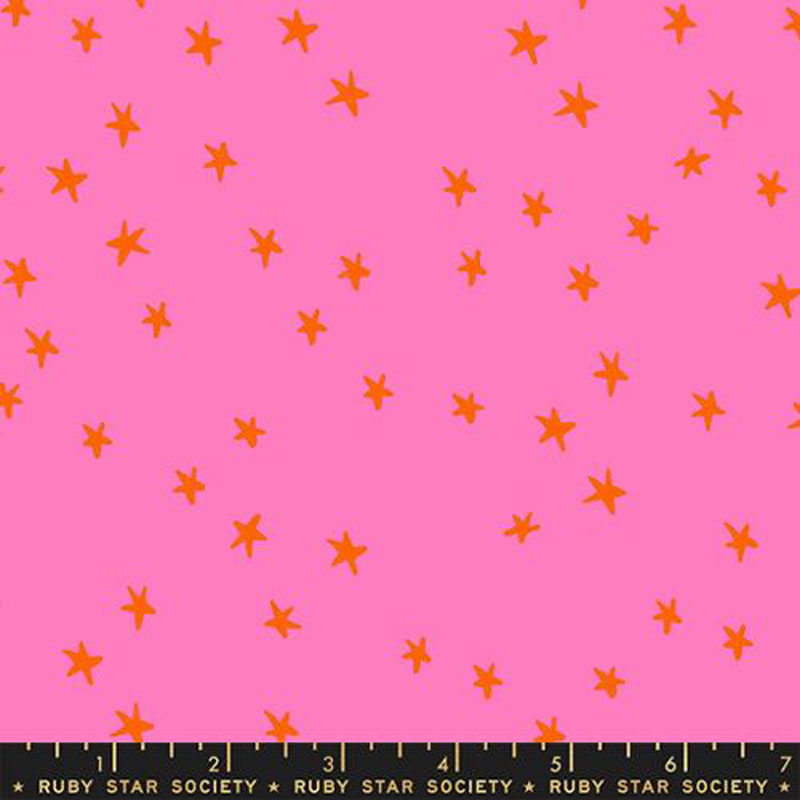 Starry 108" Quilt Back By Alexia Marcelle Abegg Of Ruby Star Society For Moda - Vivid Pink
