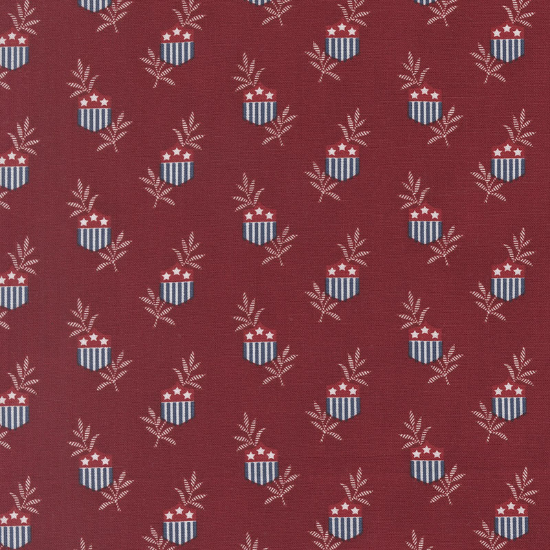 American Gatherings Iii By Primitive Gatherings For Moda - Deep Crimson
