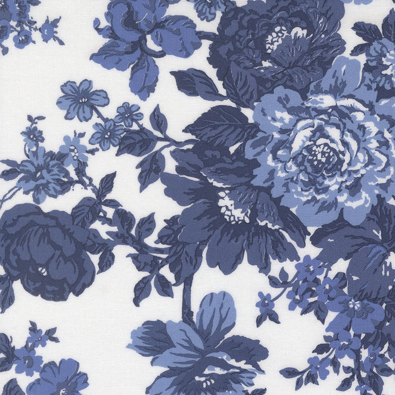 Blueprint By Camille Roskelley For Moda - White Navy