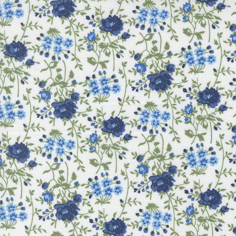 Blueprint By Camille Roskelley For Moda - White Multi