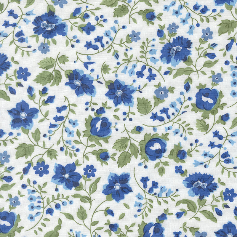 Blueprint By Camille Roskelley For Moda - White Multi