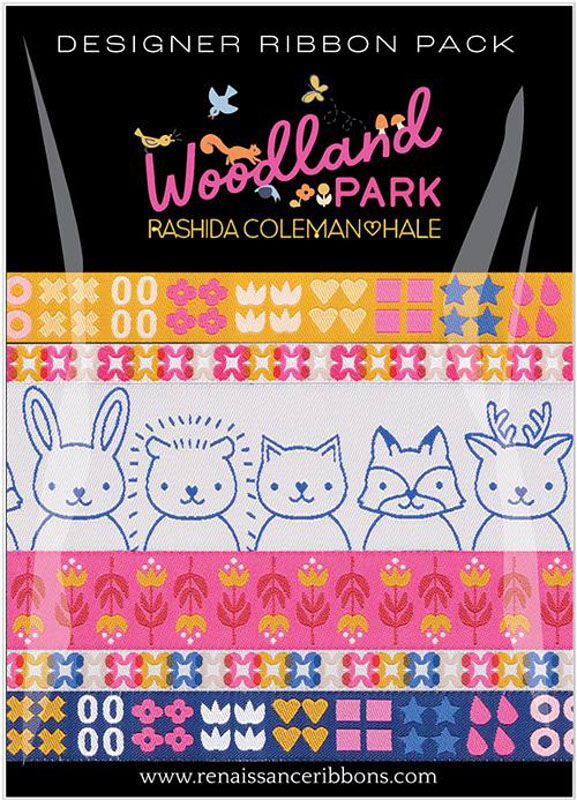 Designer Ribbon Pack Woodland Park 5 Pcs 1 Yd Each By Rashida Coleman-Hale