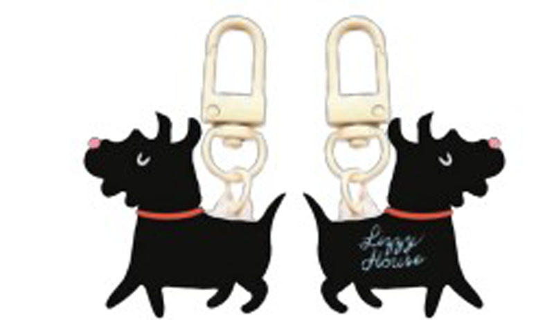 Zipper Gltr Charm Scotty Dog By Lizzy House - Multiple Of 6
