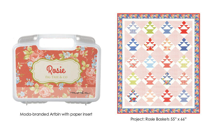 Rosie Collectors Bin By Fig Tree & Co. For Moda - Minimum Of 2