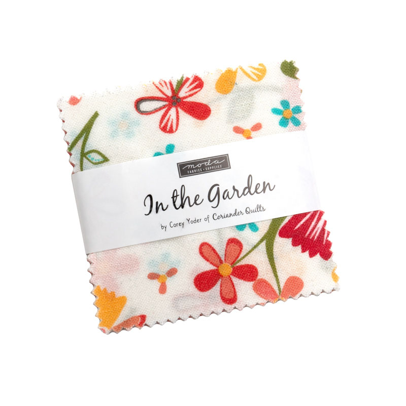 In The Garden Mini Charm Packs By Moda - Packs Of 24