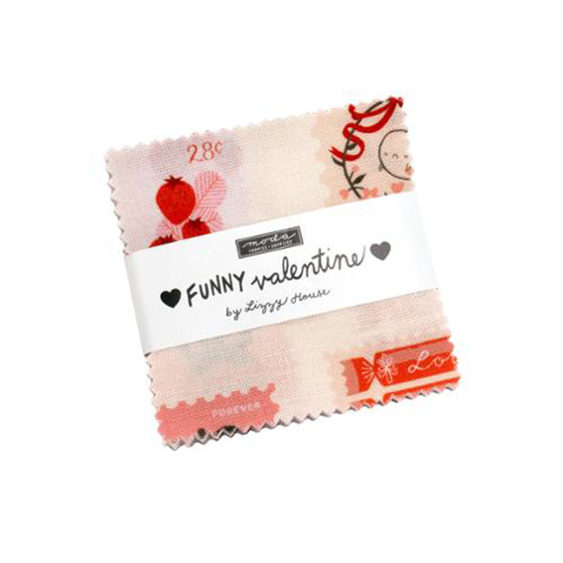 Funny Valentine Mini Charm Packs By Moda - Packs Of 24