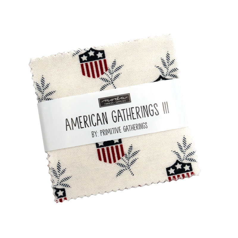 American Gatherings Iii Mini Charm Packs By Moda - Packs Of 24