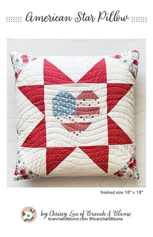 American Star Pillow Pattern By Branch & Blume For Moda - Minimum Of 3