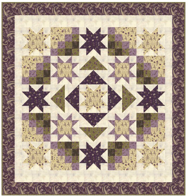 Lavender Breeze Pattern By Lavender Lime For Moda  - Minimum Of 3