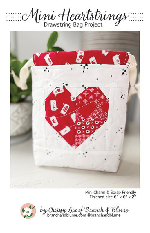Mini Heartstrings Bag Pattern By Branch & Blume For Moda - Minimum Of 3