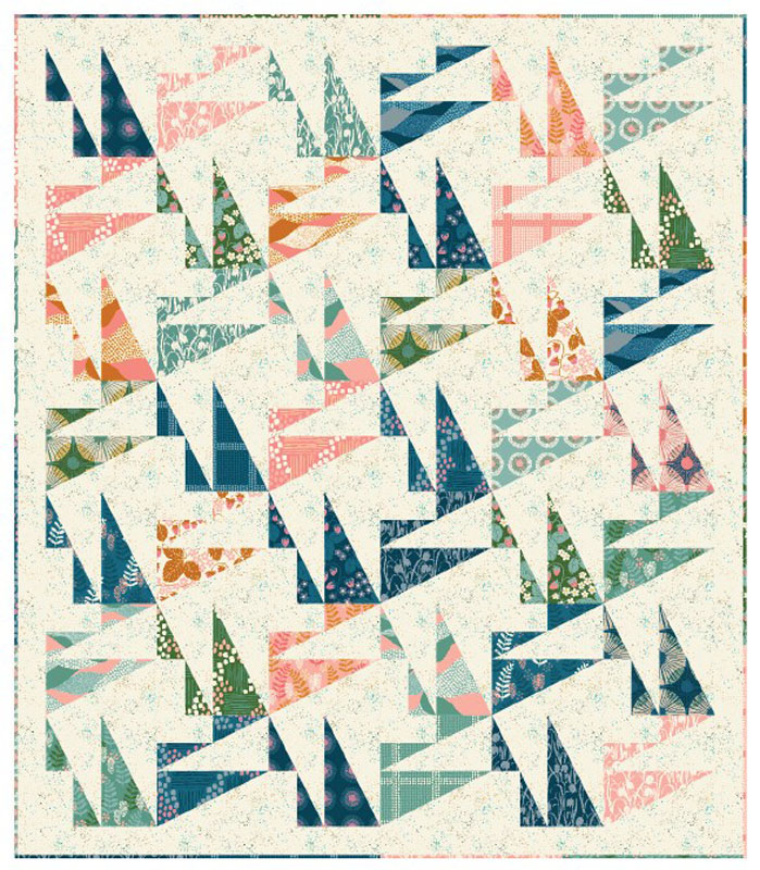 The Cliffs Pattern By Stitched In Purple For Moda - Minimum Of 3