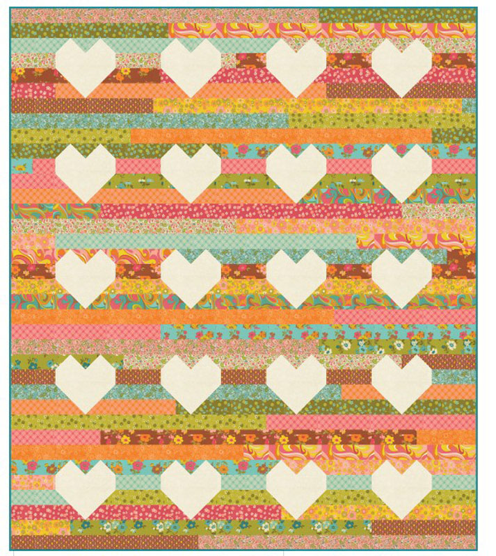 Jelly Hearts Pattern By Modernly Morgan For Moda - Minimum Of 3