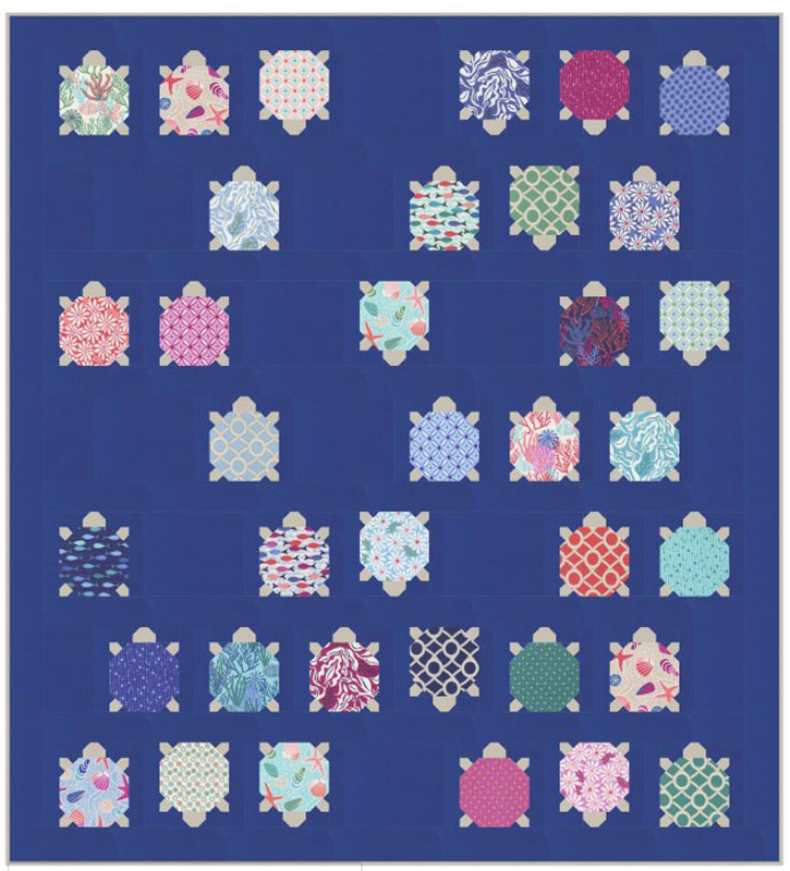 Turtley Yours Pattern By Wendy Sheppard For Moda - Minimum Of 3