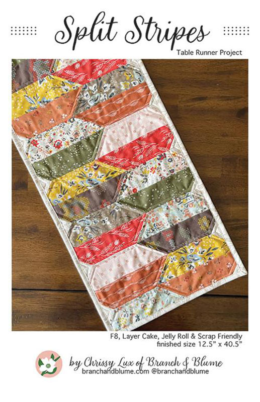 Split Stripes Table Runner Pattern By Branch & Blume For Moda - Minimum Of 3