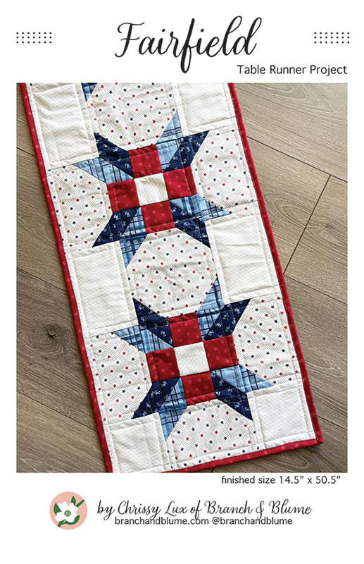 Fairfield Table Runner Pattern By Branch & Blume For Moda - Minimum Of 3
