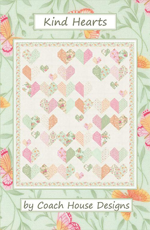 Kind Hearts Pattern By Coach House For Moda - Minimum Of 3