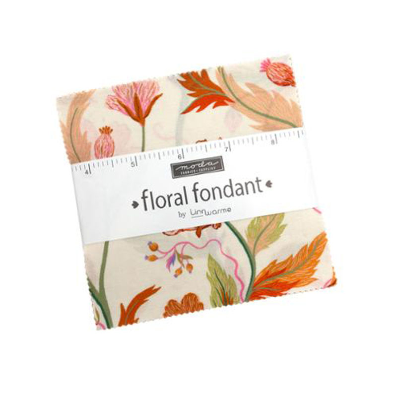 Floral Fondant Charm Packs By Moda - Packs Of 12