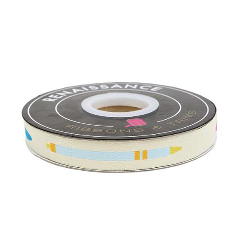Ribbon Ribbon Pens 5/8" 13.7 Mtr Sp 16mm Col 1 By Rashida Coleman-Hale For Moda