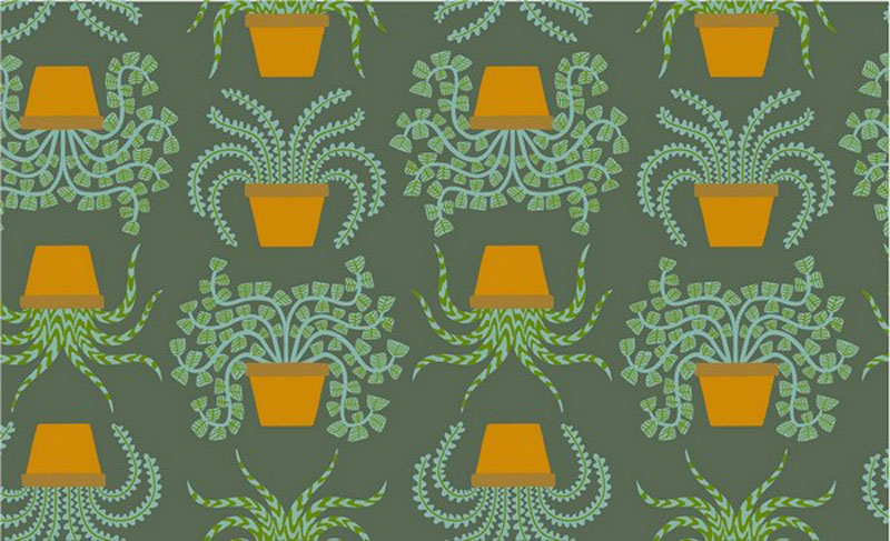 Calathea By Ruby Star Society For Moda - Seaweed
