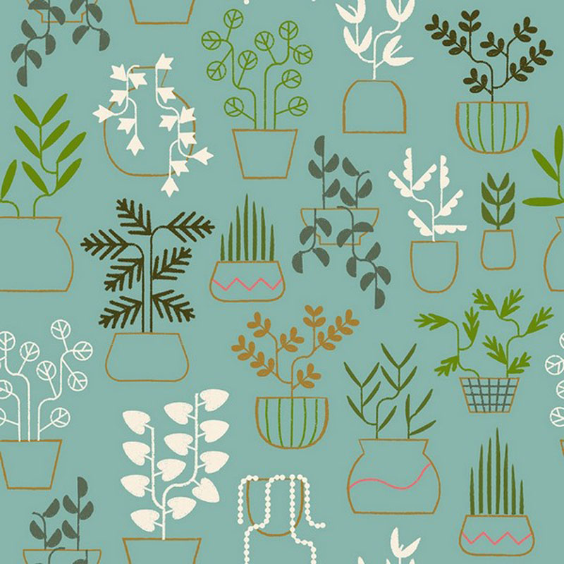 Calathea By Ruby Star Society For Moda - Water
