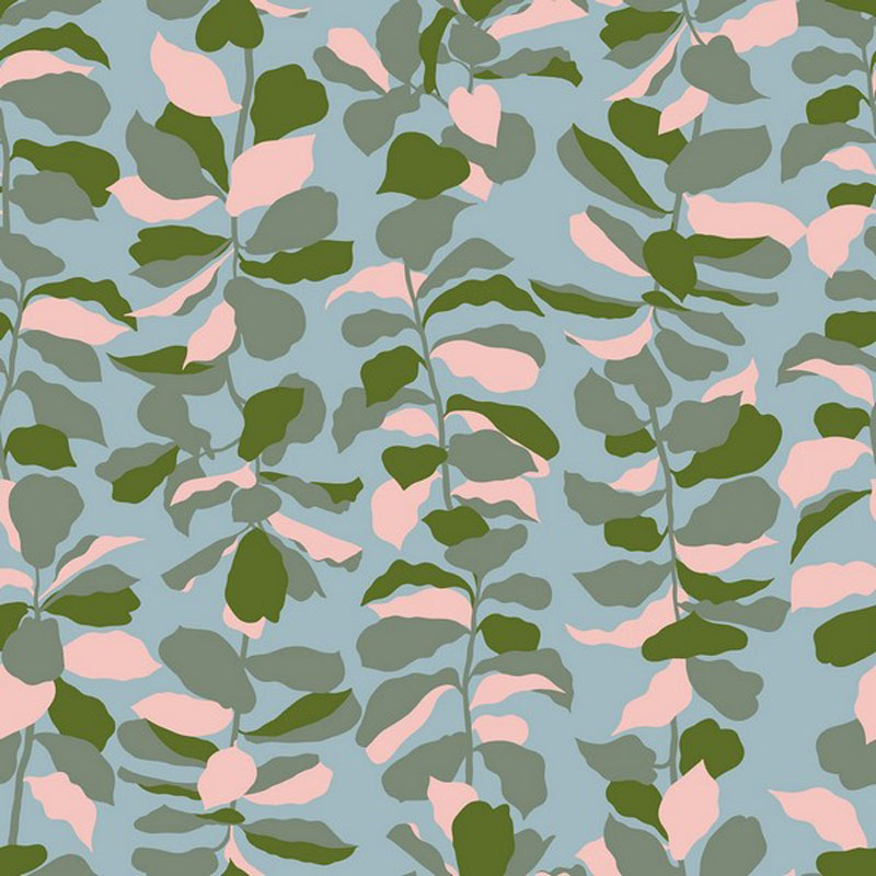 Calathea By Ruby Star Society For Moda - Soft Blue