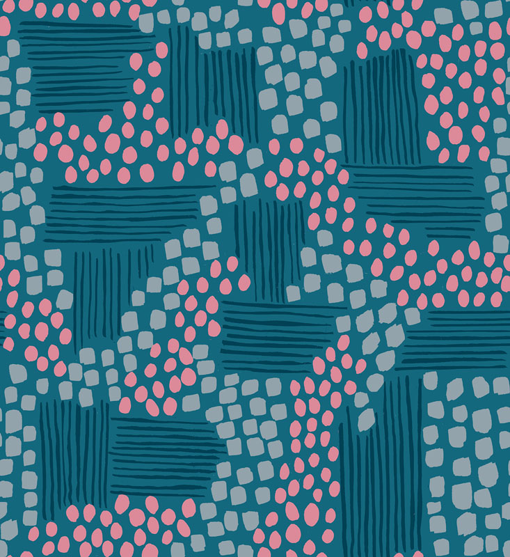 Reimagined Landscapes By Jen Hewett Of Ruby Star Society For Moda - Teal