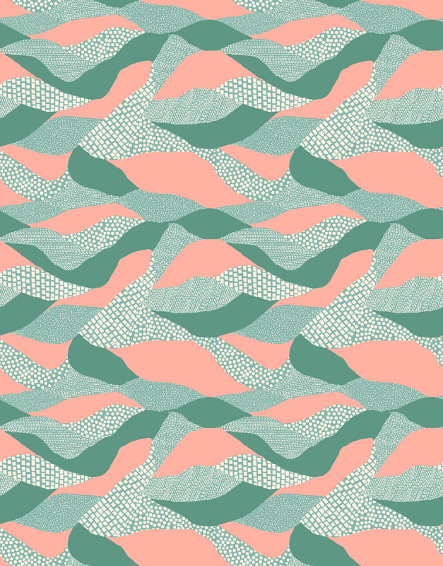 Reimagined Landscapes By Jen Hewett Of Ruby Star Society For Moda - Water