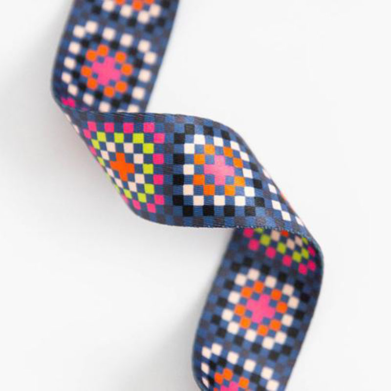 Webbing Granny Sq In Night 1.5" Wide 22.86 Mtr By Alexia Marcelle Abegg For Moda
