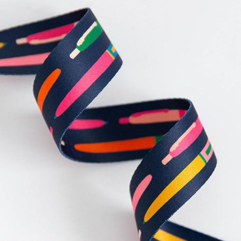 Webbing Pens In Navy 1.5" Wide 22.86 Mtr By Melody Miller For Moda