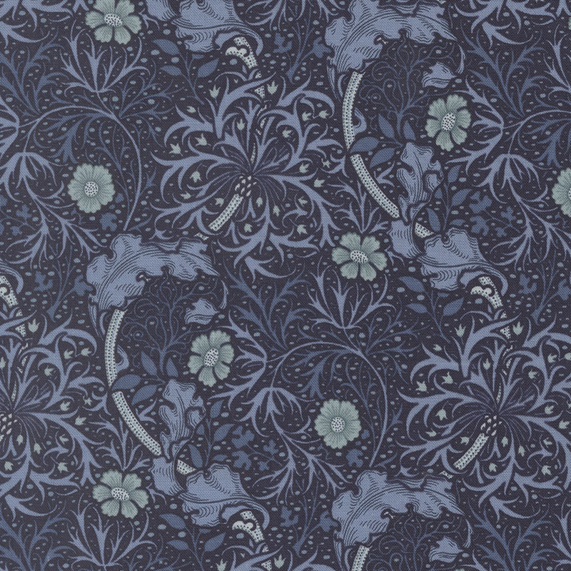 Morris Muse By Barbara Brackman For Moda - Twilight