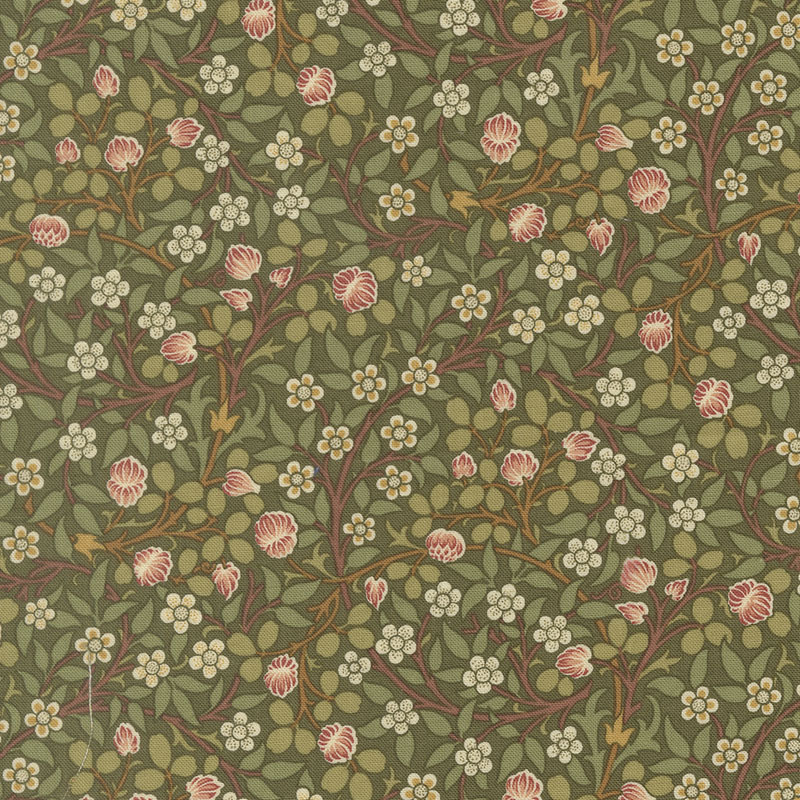 Morris Muse By Barbara Brackman For Moda - Sage