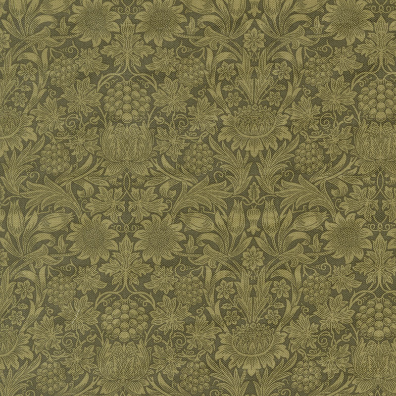 Morris Muse By Barbara Brackman For Moda - Sage