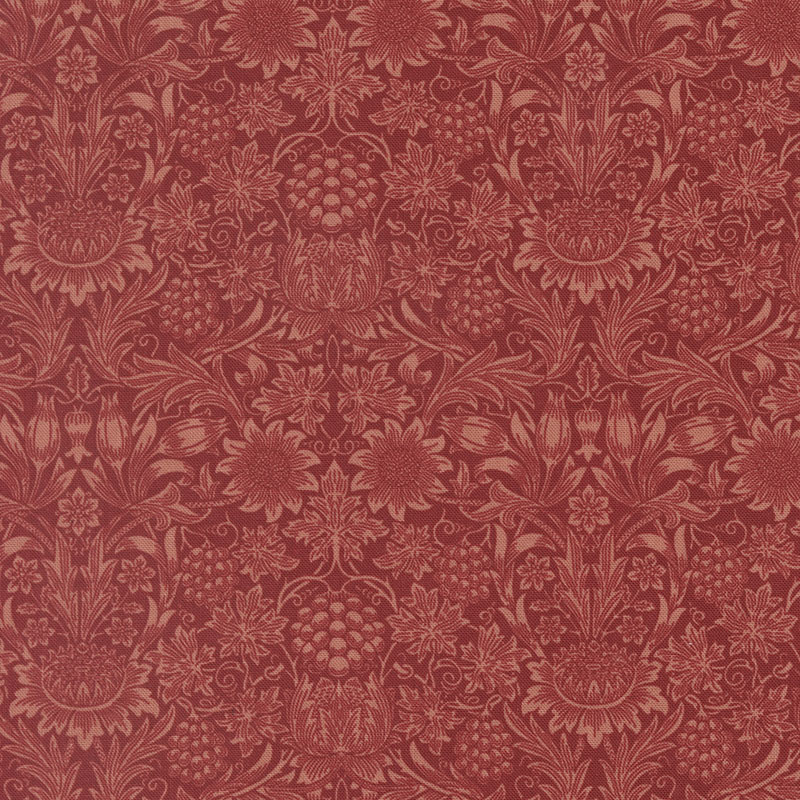 Morris Muse By Barbara Brackman For Moda - Russet