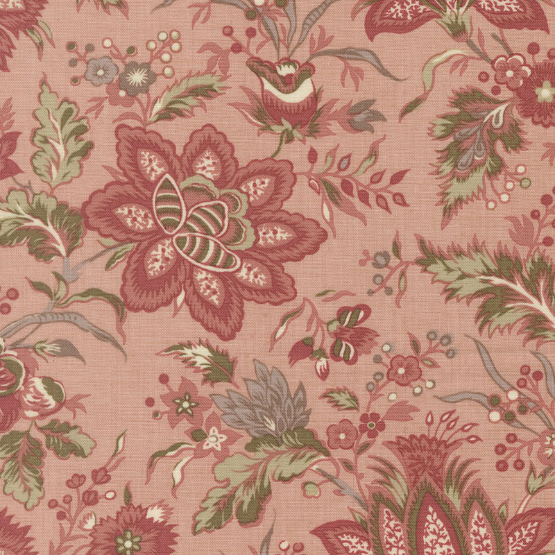 Fleur De Paris By French General For Moda - Pale Rose