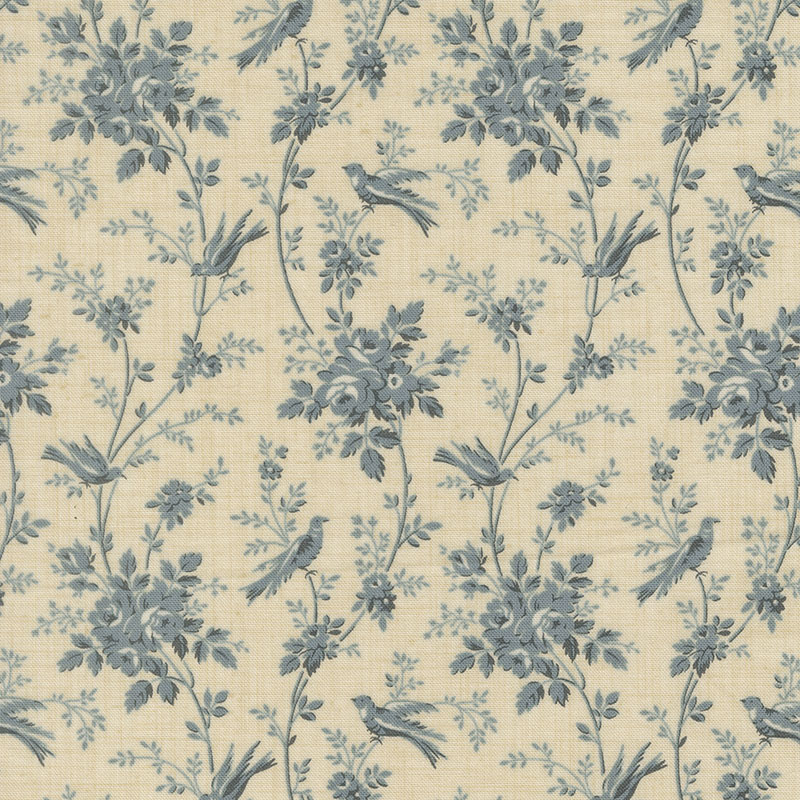Fleur De Paris By French General For Moda - Pearl French Blue