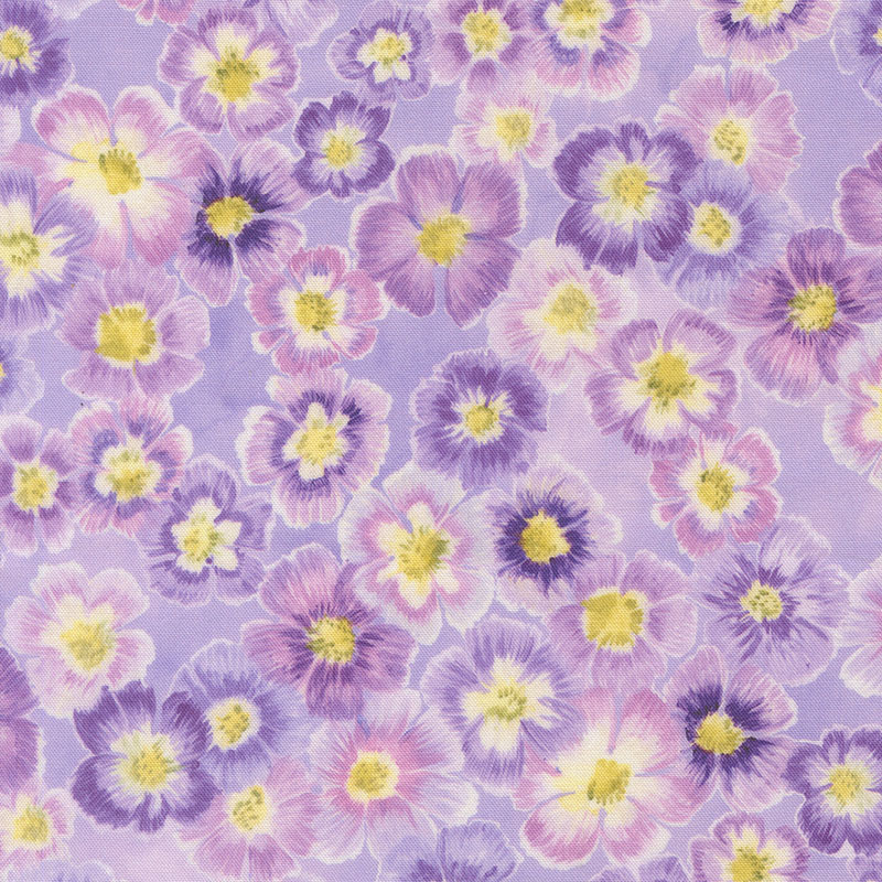 Delphinium By Janet Clare For Moda - Mauve