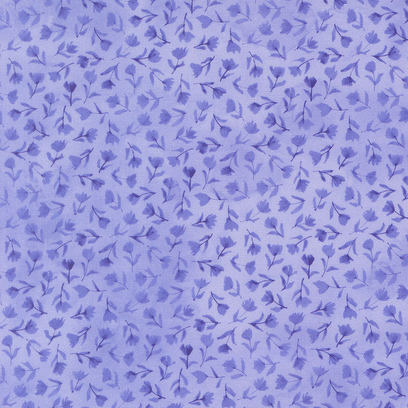 Delphinium By Janet Clare For Moda - Bluebell