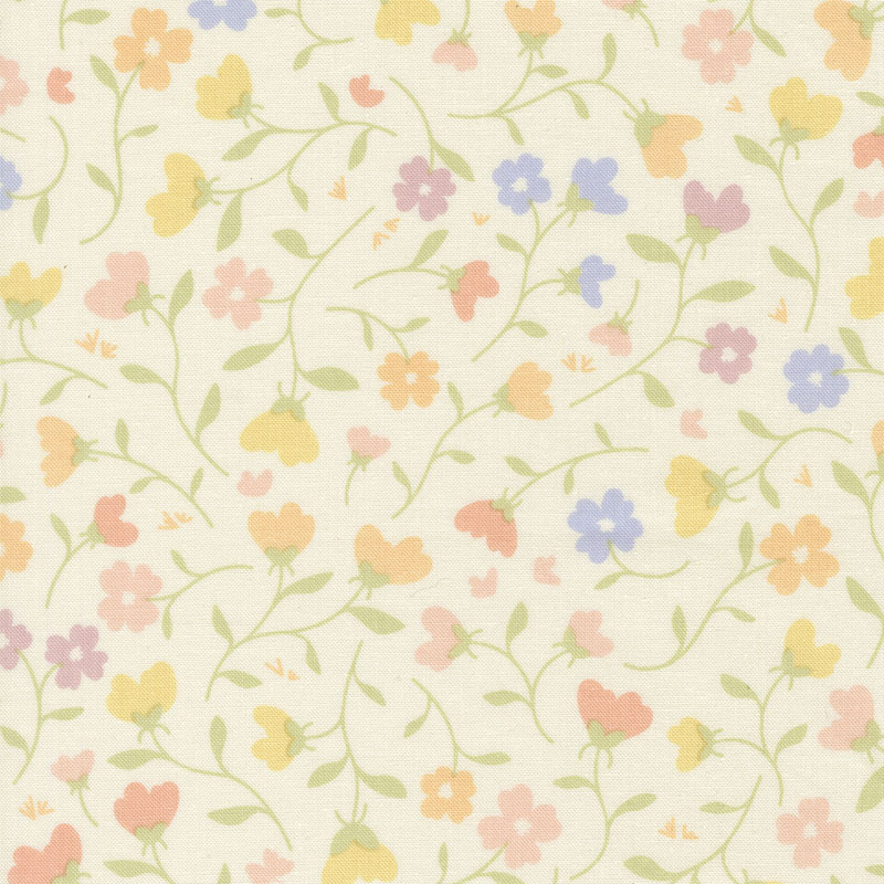Pastel Prairie By My Sew Quilty Life For Moda - Porcelain