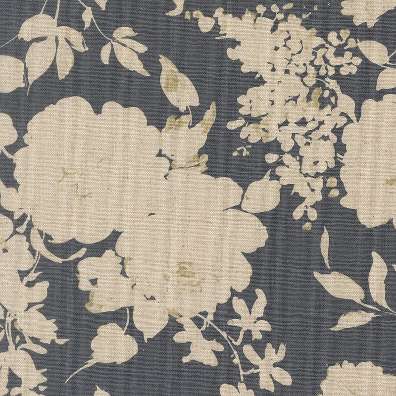 Arabesque By Studio M For Moda - Mochi Linen 70% Cotton 30% Linen - Dusk