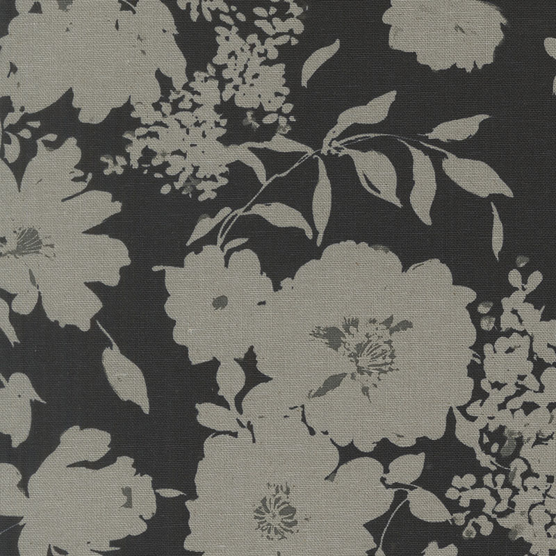 Arabesque By Studio M For Moda - Mochi Linen 70% Cotton 30% Linen - Midnight