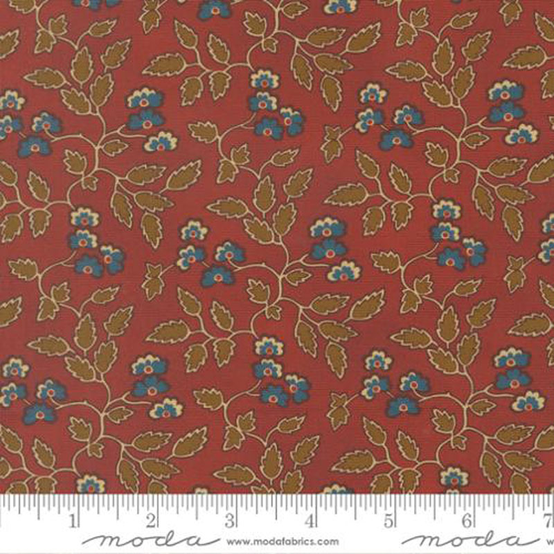 Pamelia\'s Path By Betsy Chutchian For Moda - Madder Red