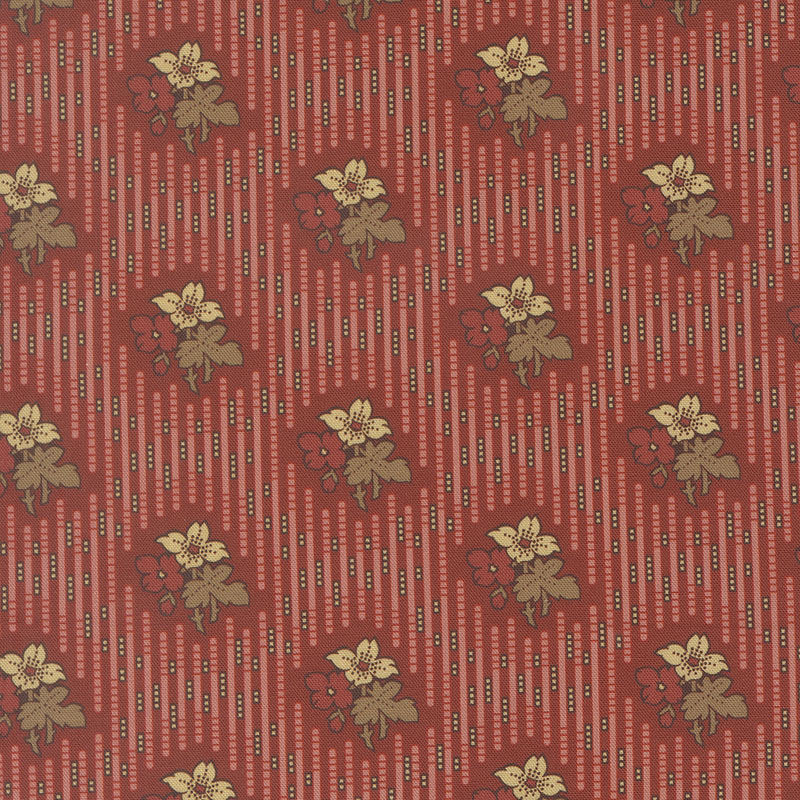 Pamelia\'s Path By Betsy Chutchian For Moda - Madder Red