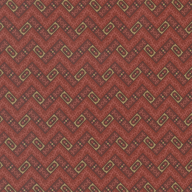 Pamelia\'s Path By Betsy Chutchian For Moda - Madder Red